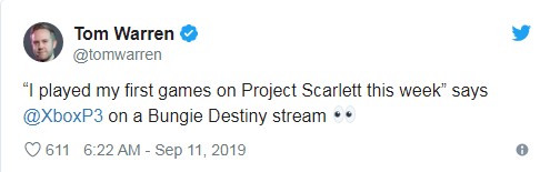 Xbox总监：我第一次玩了次世代主机Xbox Scarlett