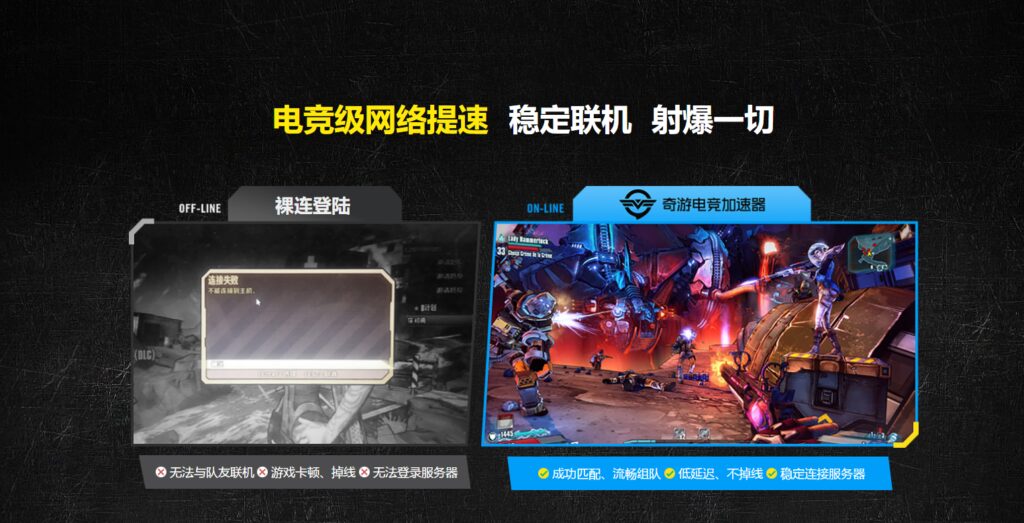 奇游电竞加速器中秋限时免费加速《无主之地3》已开启